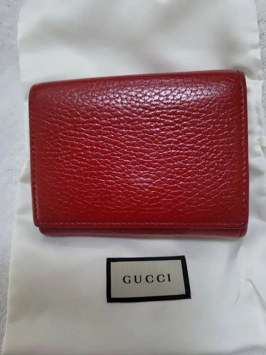 グッチ マーモント 二つ折り財布 レッド GGロゴ - メルカリ
