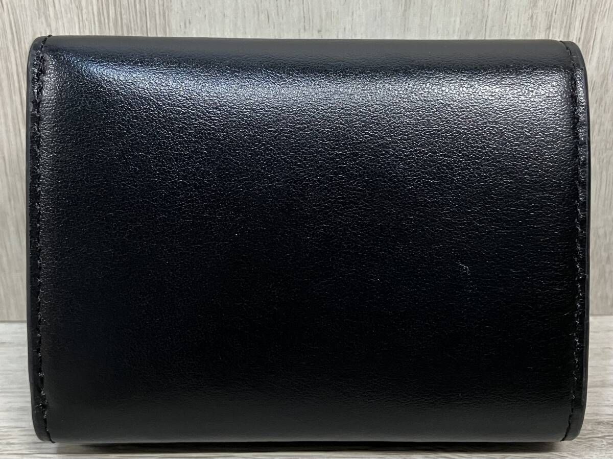 DIESEL 1 DR TRI FOLD COIN XS 三つ折り 財布 ディーゼル X 09887 PR 818 T 8013 コンパクト ウォレット ビッグロゴ ブラック レディース