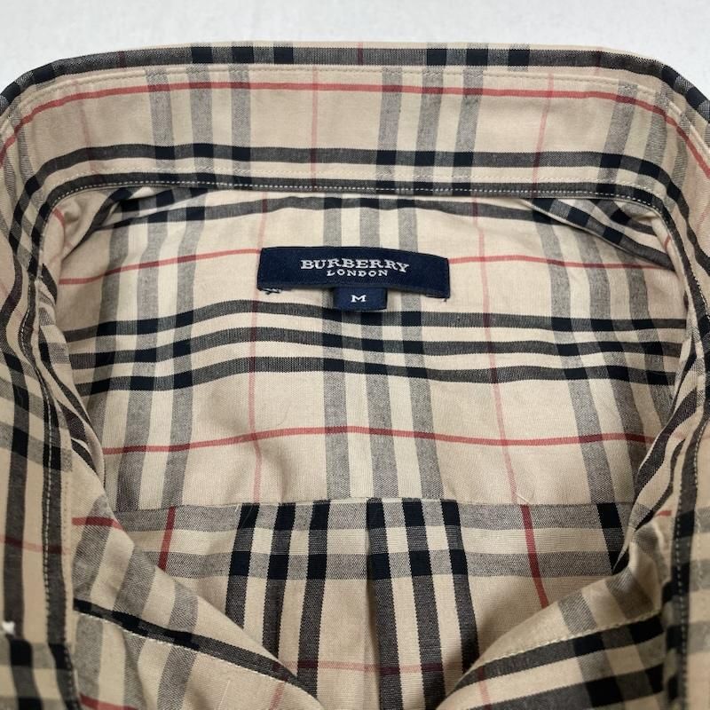 バーバリーロンドン ボタンダウン 長袖 ノバチェック シャツ ブラウス