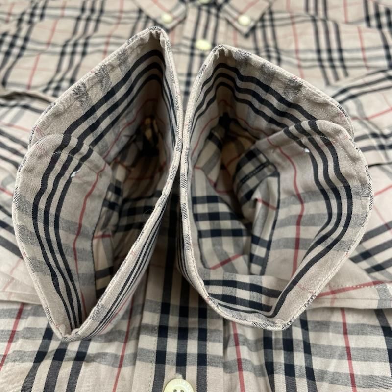 バーバリーロンドン ボタンダウン 長袖 ノバチェック シャツ ブラウス