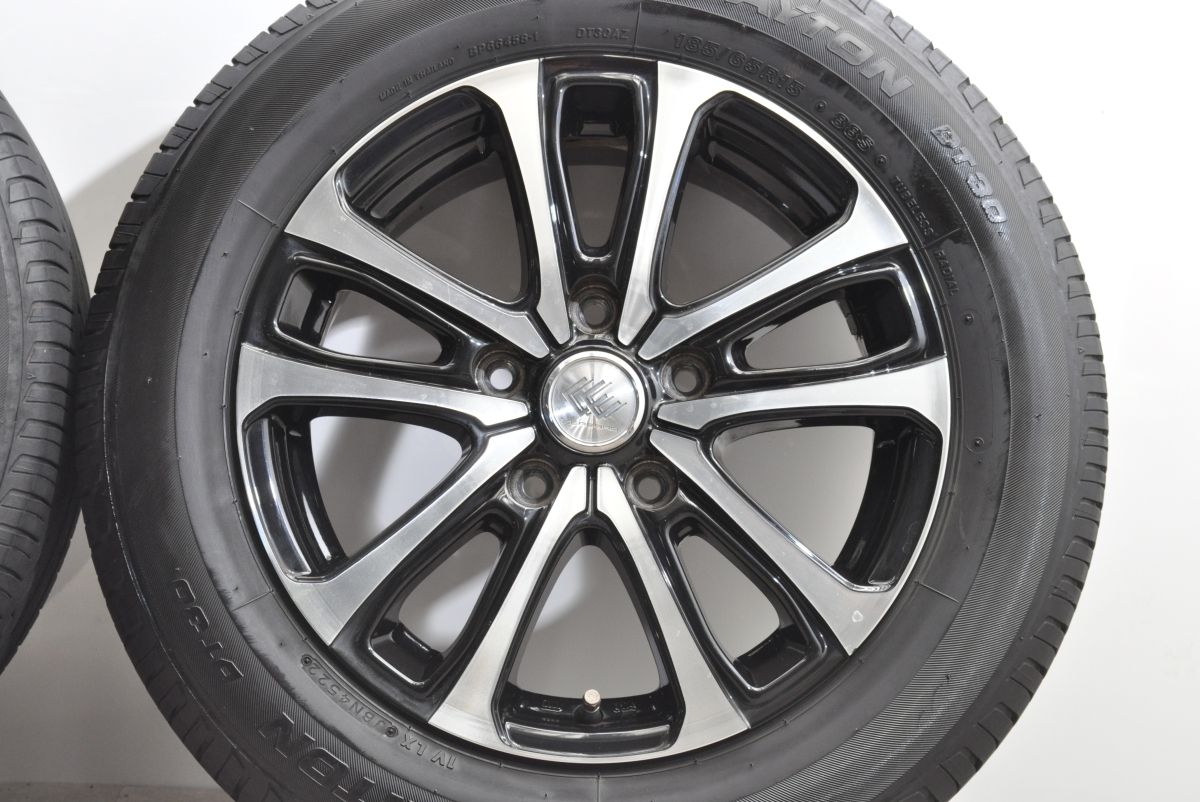  程度良好 CEREBRO 15 in 6 J 53 PCD 114 3 DAYTON DT 30 185 65 R GB 5 BG GT フリード JPNタクシー ラフェスタ 交換 車検用 15インチ タイヤ ホイールセット