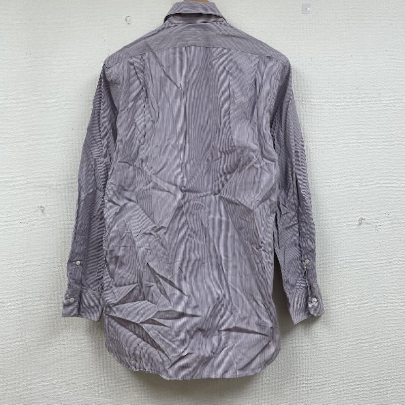 ポロバイラルフローレン Andrew 長袖 ストライプ シャツ ブラウス 裾ポニー ロゴ 刺繍 サイズ37-80 メンズ - ISItems 古着