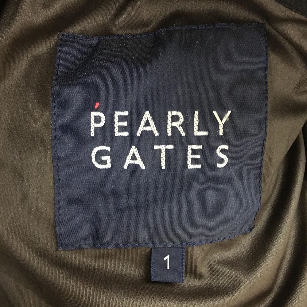 パーリーゲイツ ダウンジャケット 黒 ロゴ白 ダウン90％ レディース 1