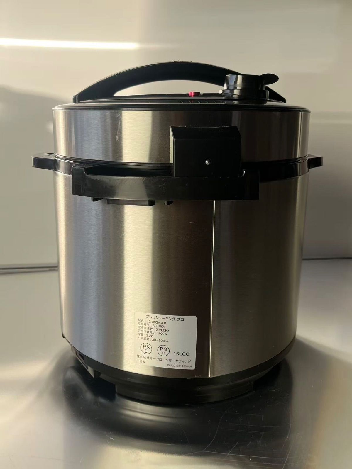 動作確認済 電気圧力鍋 プレッシャーキングプロ SC-30SA-J01 電気圧力