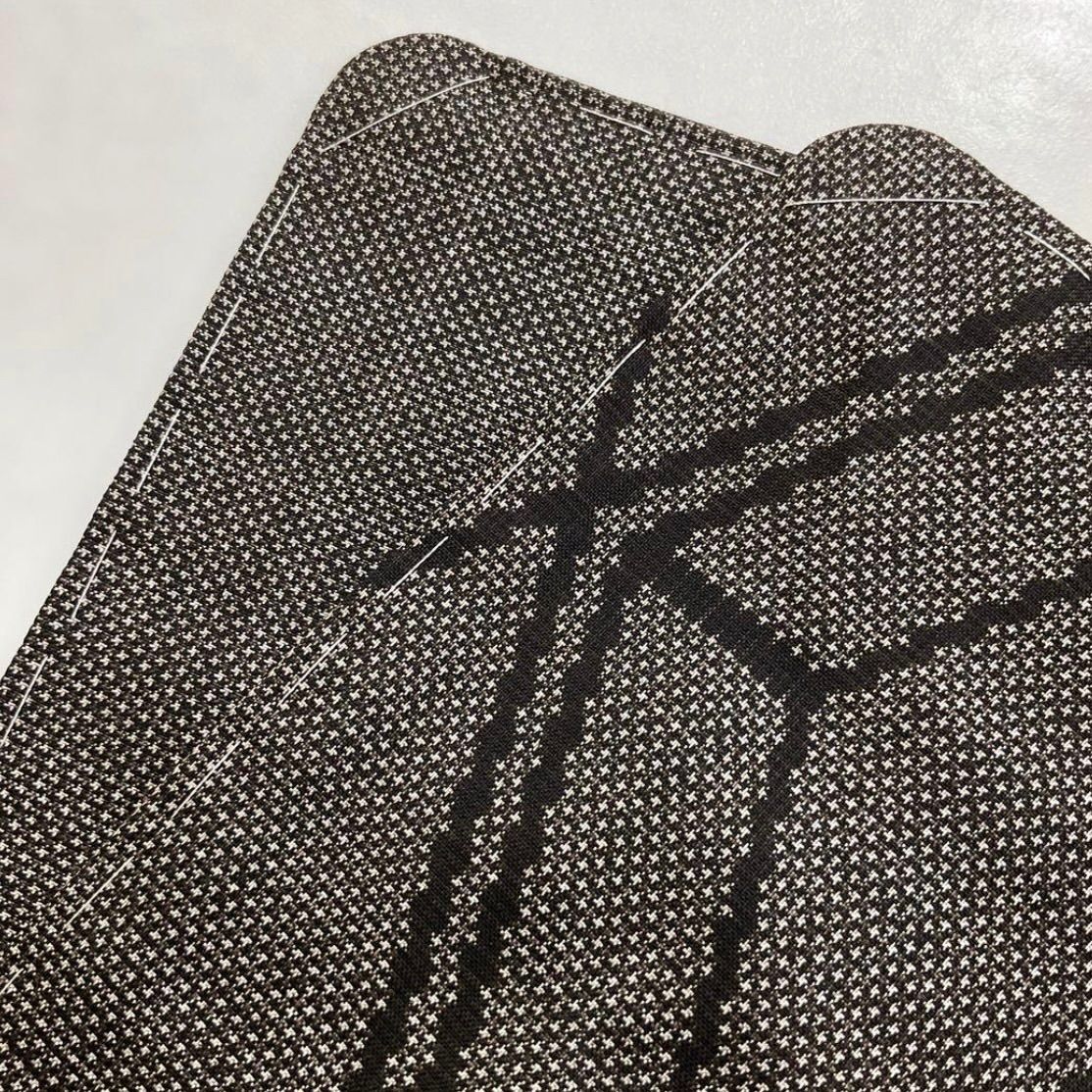 kimono one kimonoarisa 本場奄美大島紬 泥大島紬 証紙付き 仕付け糸付き 正絹 広衿 ロング 裄63.5肩丈164