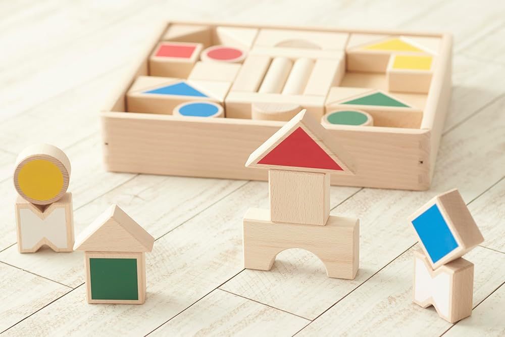 ニチガン いろかたち つみき U 22 木製玩具 NICHIGAN