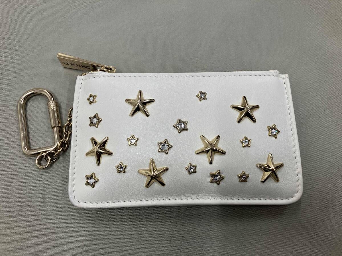 JIMMY CHOO コインケース 縦約7 5 cm 横約12