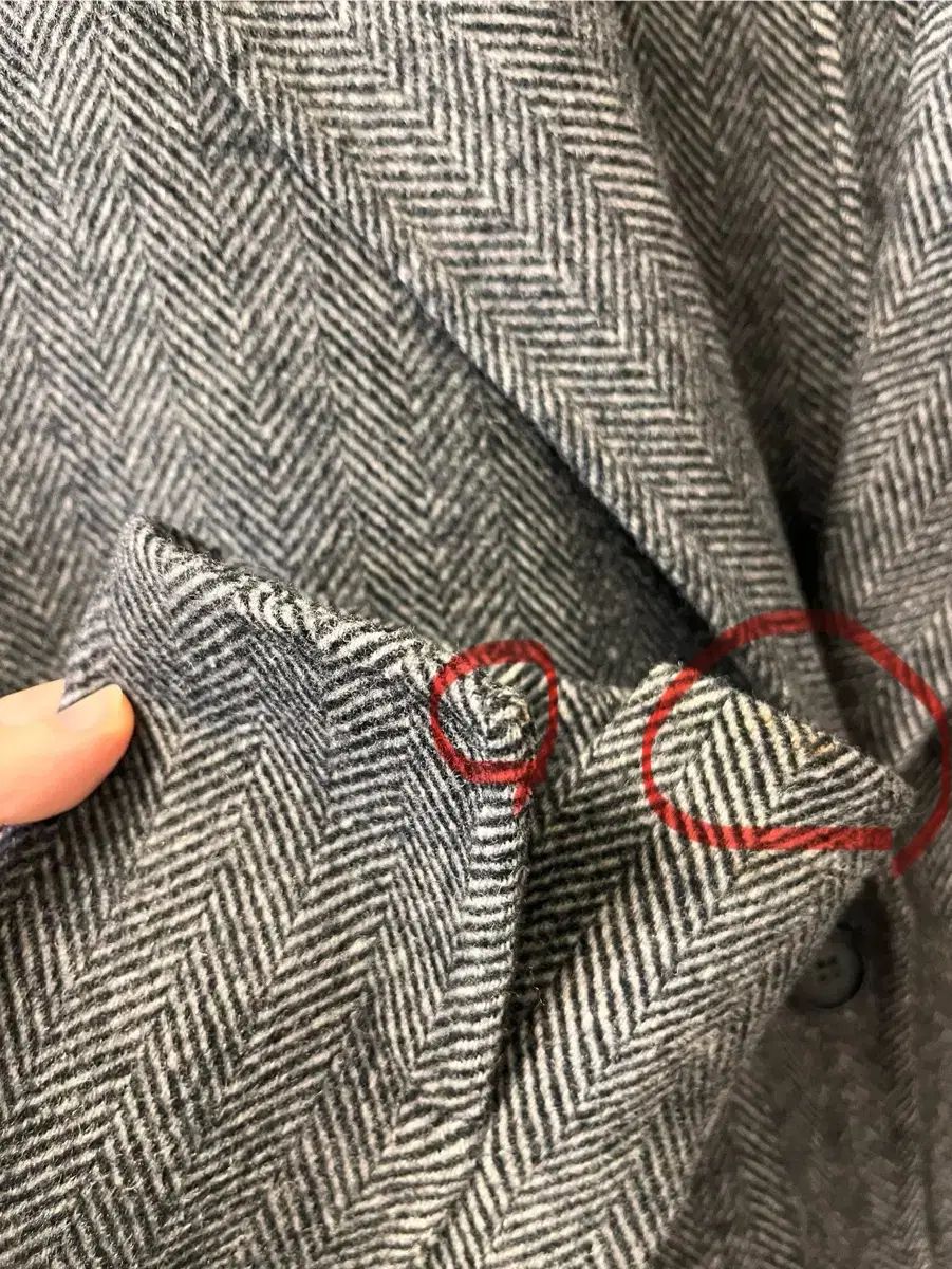 ZIOSONGZIO ハンドメイド ジャケット コート ヘリンボーン - メルカリ