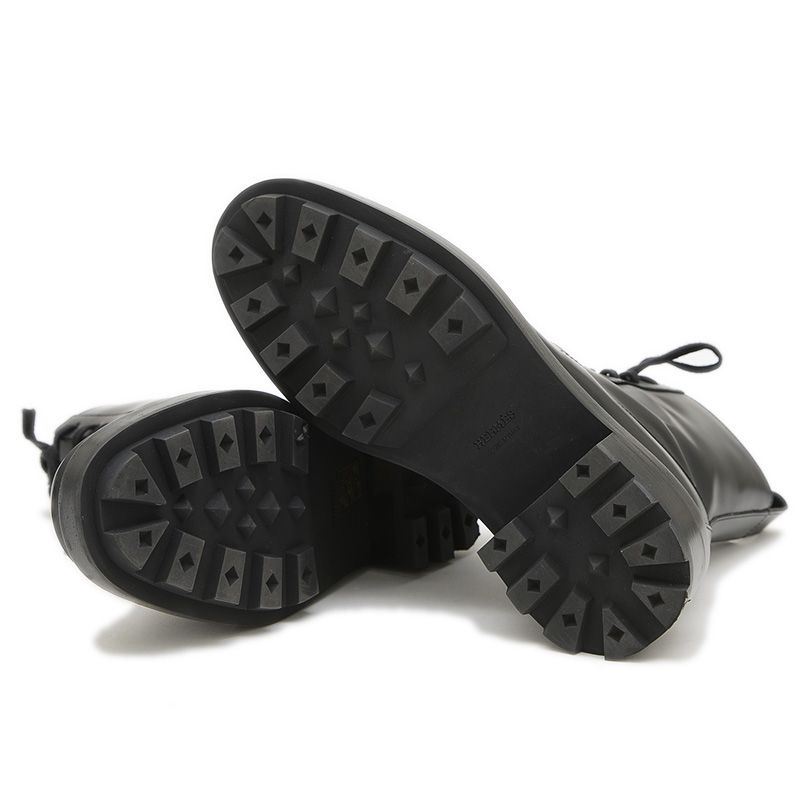 エルメス ファンク ショートブーツ グラッセ ブラック レディース 35