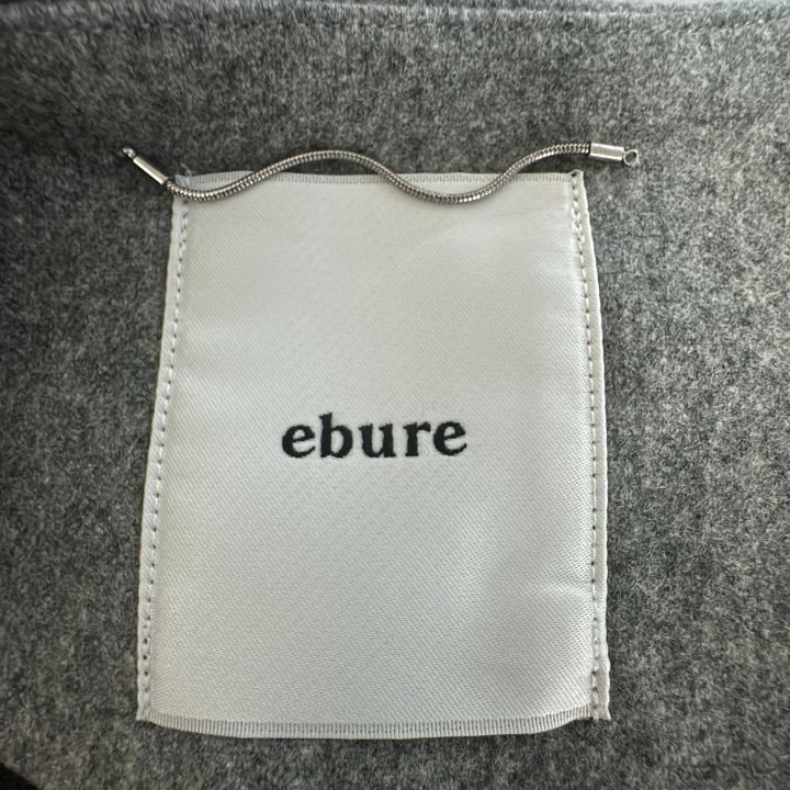 ebure (エブール) ③ 3410200094 ウールボンディングノーカラーコート