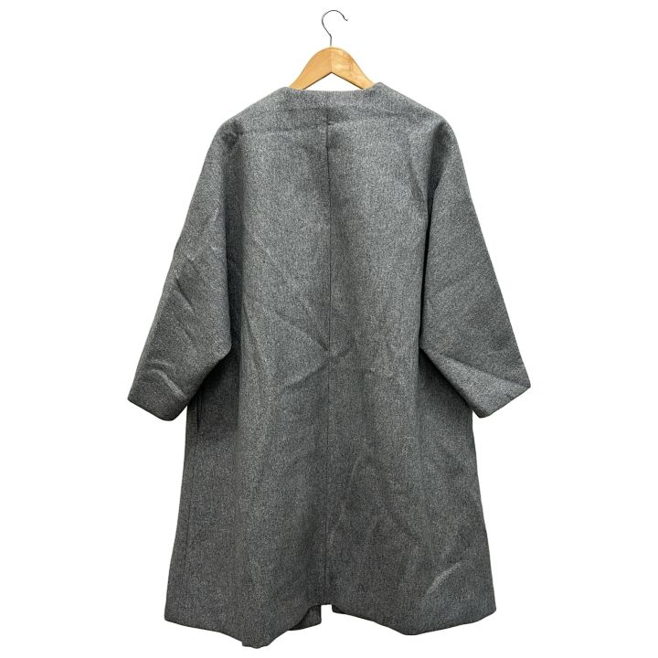 ebure (エブール) ③ 3410200094 ウールボンディングノーカラーコート