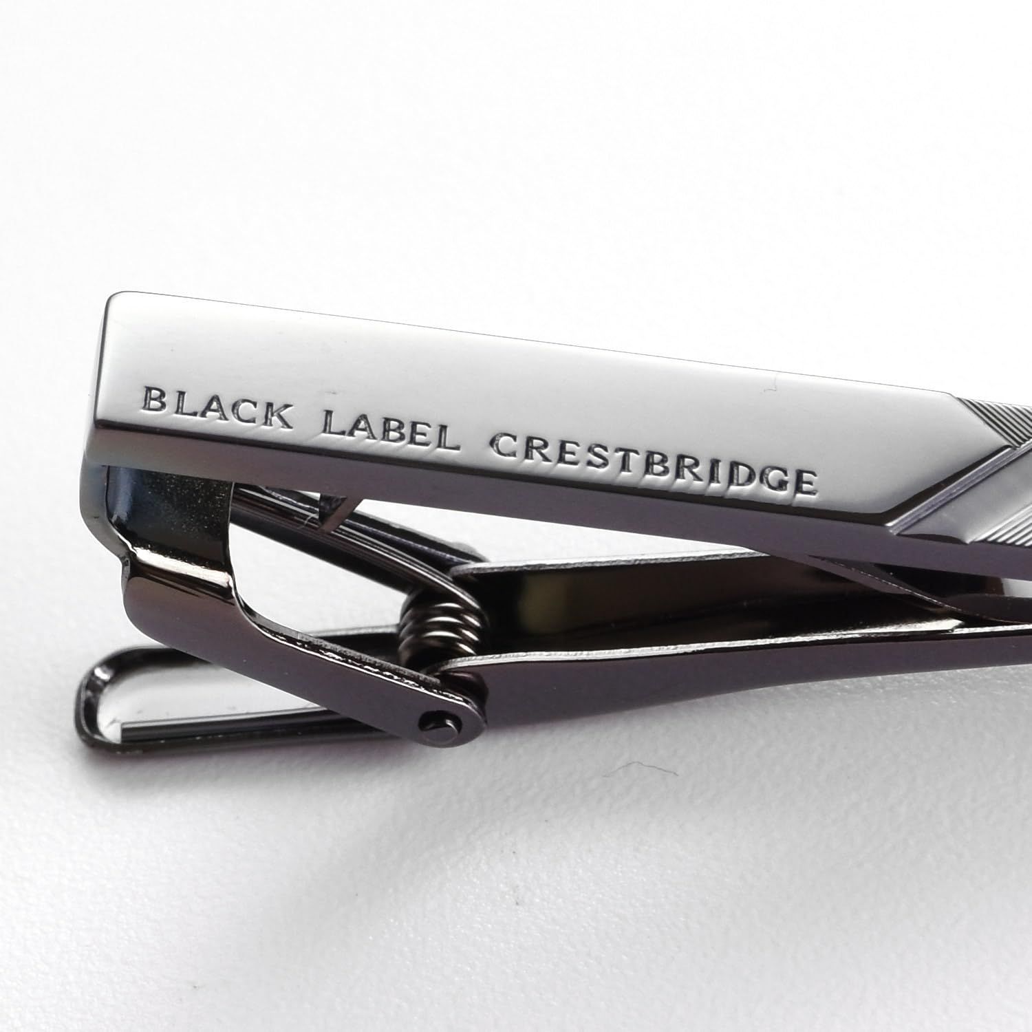 タイピン ショップバッグ付 ネクタイピン タイバー クレストブリッジチェック 51 V 03 083 CRESTBRIDGE LABEL BLACK ブラック クレストブリッジ ブラックレーベル