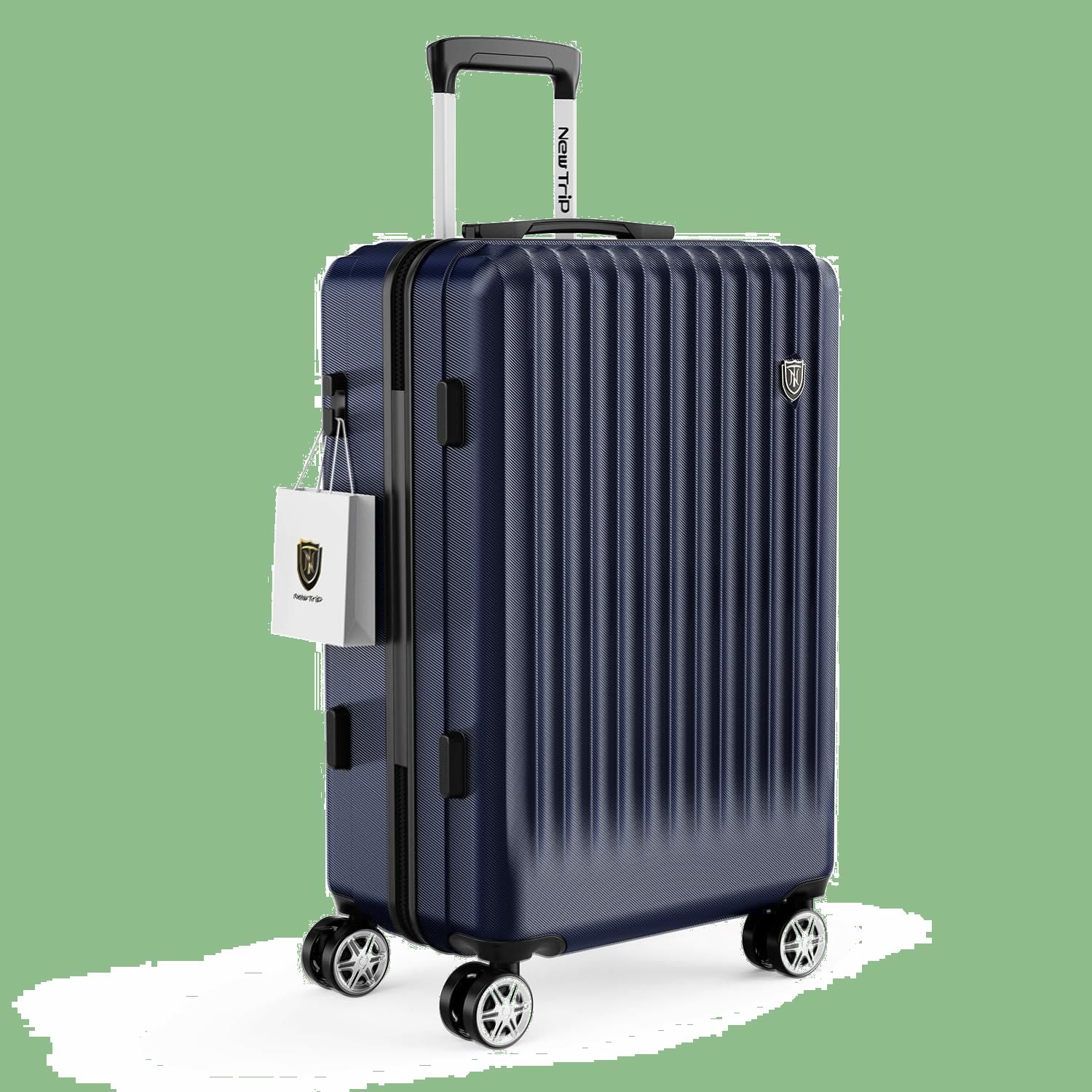 ストッパー付き スーツケース 機内持ち込み キャリーケース Sサイズ Trip キャスタロック 軽量 YKKファスナー 物掛けフック 耐衝撃 キャリーバッグ 静音 TSAローク搭載 ファスナータイプ 旅行 ビジネス 出張 1～3泊 ブルー色