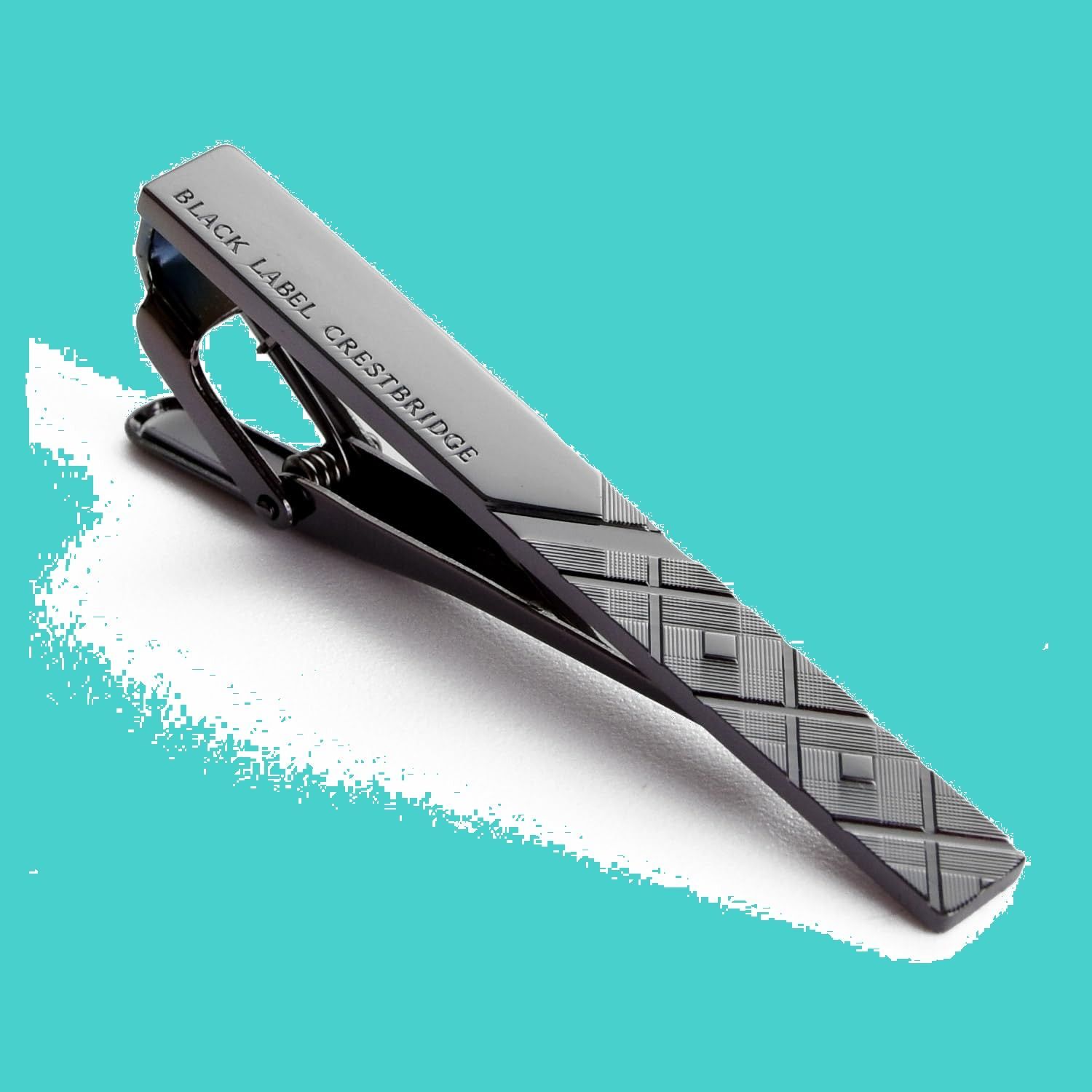 タイピン ショップバッグ付 ネクタイピン タイバー クレストブリッジチェック 51 V-03-083 CRESTBRIDGE LABEL BLACK ブラック クレストブリッジ ブラックレーベル