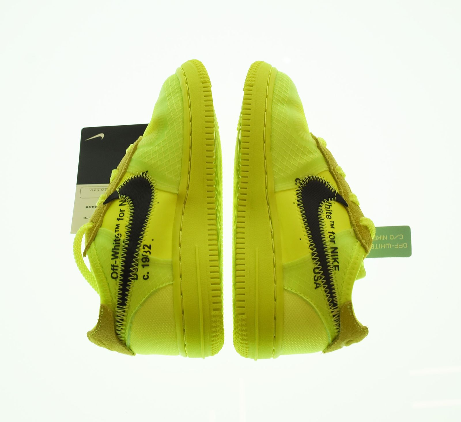  ナイキ NIKE × OFF-WHITE オフホワイト THE 10 Air Force 1 Low TD Volt エアフォース1ロー トドラー キッズ BV 0853-700 その他 イエロー 16 cm 103 S-1351 スニーカー キッズシューズ