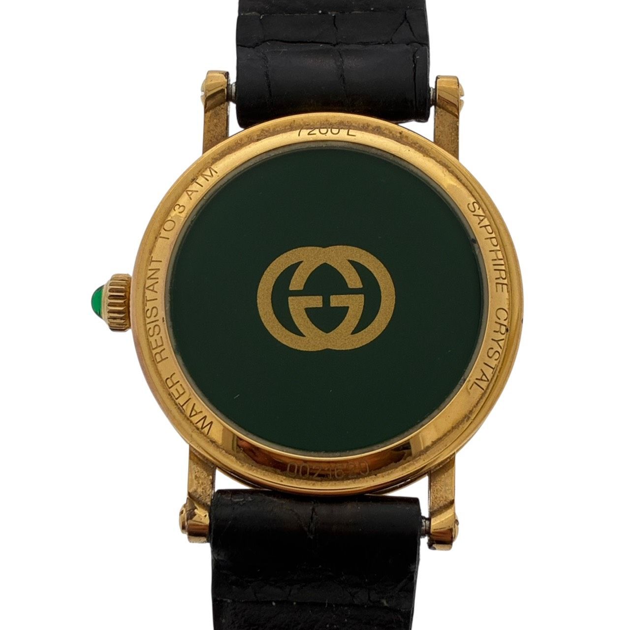 GUCCI グッチ 7200L ラウンド デイト レディース腕時計 クォーツ GP