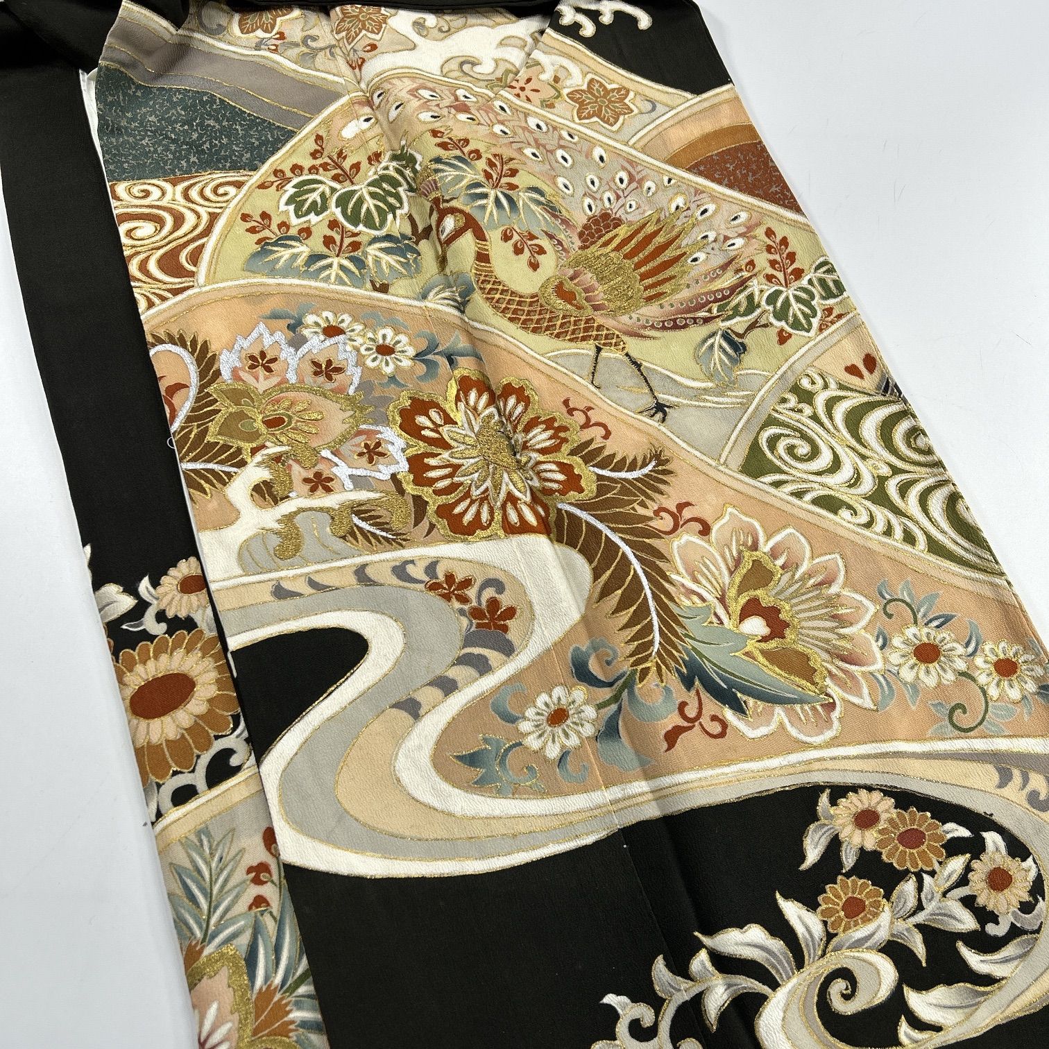 黒留袖 4枚 正絹 着物まとめ売り 同梱購入歓迎 リメイク用 着付け練習