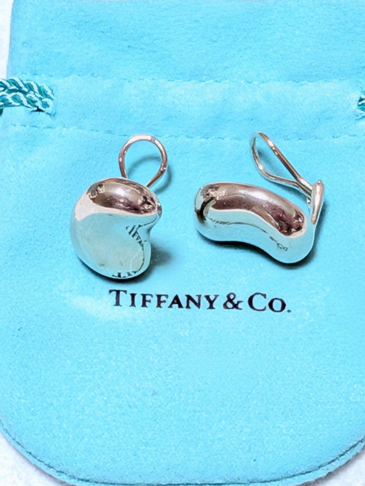 美品 Tiffany & Co. ティファニー ラージ ビーン ビーンズ イヤリング
