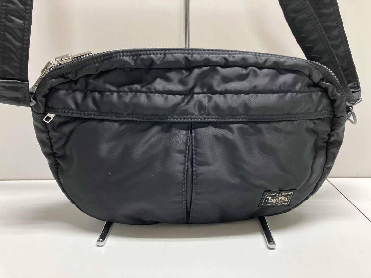 PORTER ポーター ショルダーバッグ | オーバル ハーフムーン ブラック