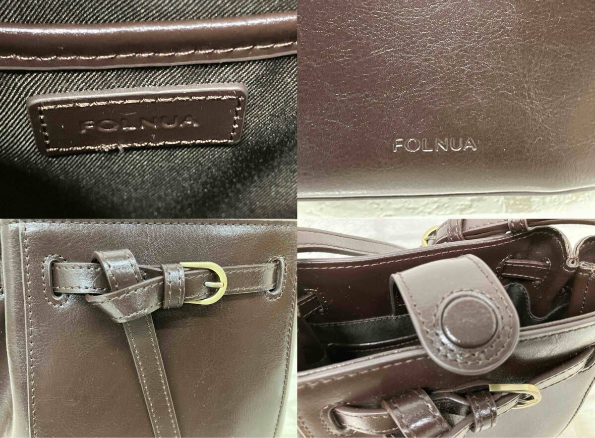FOLNUA フォルニュア ミニラレバッグ ショルダーバッグ マロン 