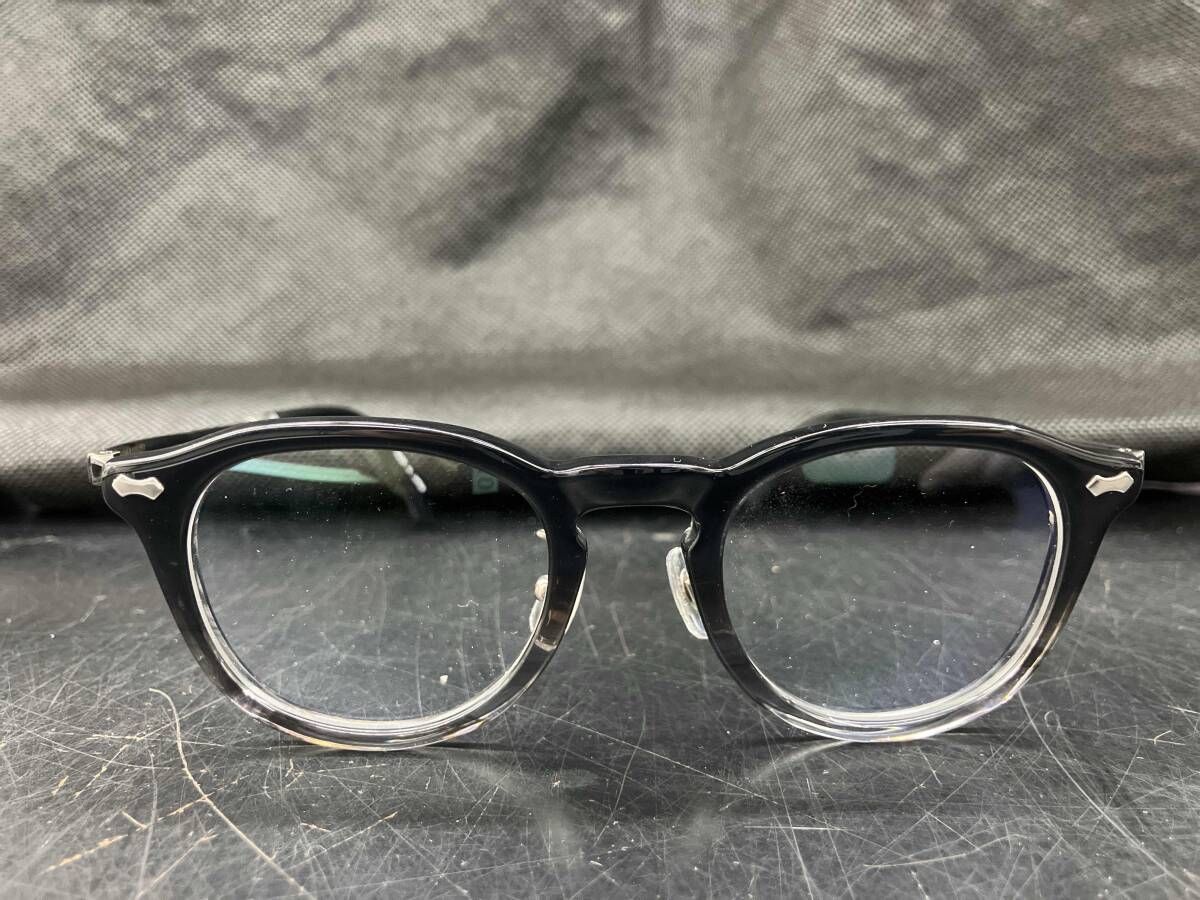 丹羽雅彦 ニワマサヒコ NM-151 グラデーション ブラック グレー 度なしメガネ