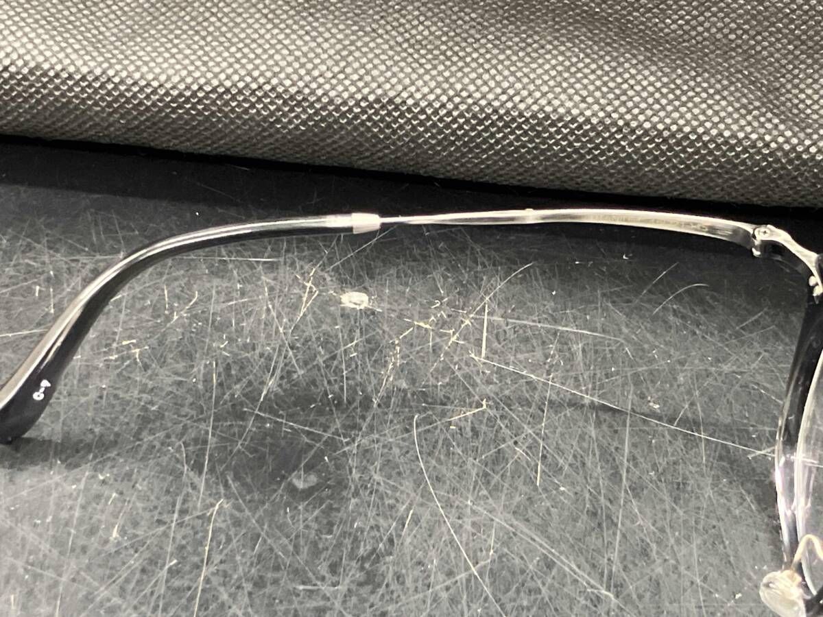 グレー 度なしメガネ