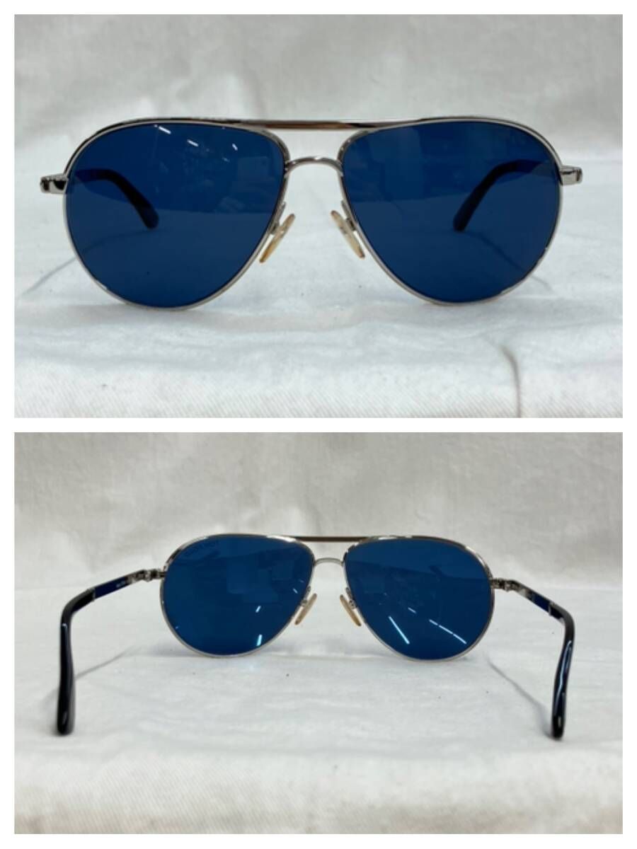 ケース付 TOM FORDトムフォード サングラス ブルー系 青 メタルフレーム イタリア製 1-1.6 FORD Marko TF 144 18 58 ⬜︎13 140