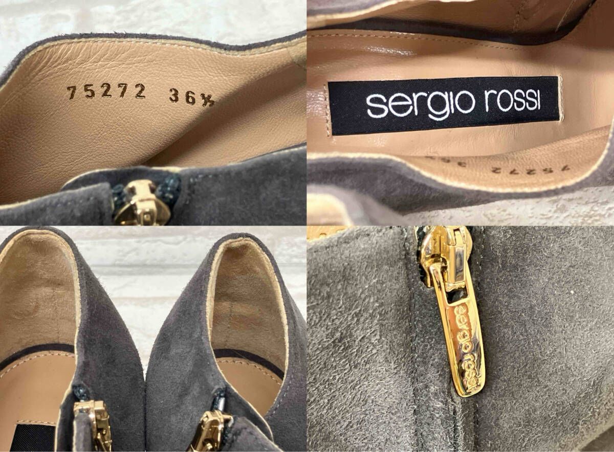 sergio rossi 75272 セルジオロッシ トップ レディース 36 1/2 グレー