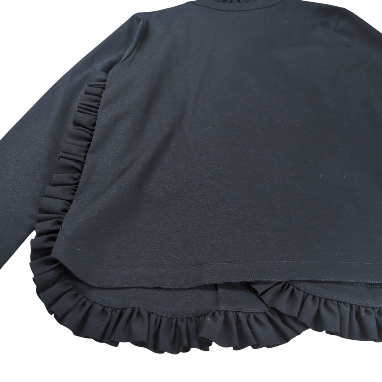 noir kei ninomiya No Collar Frill Jacket 春夏対応 テーラードジャケット 