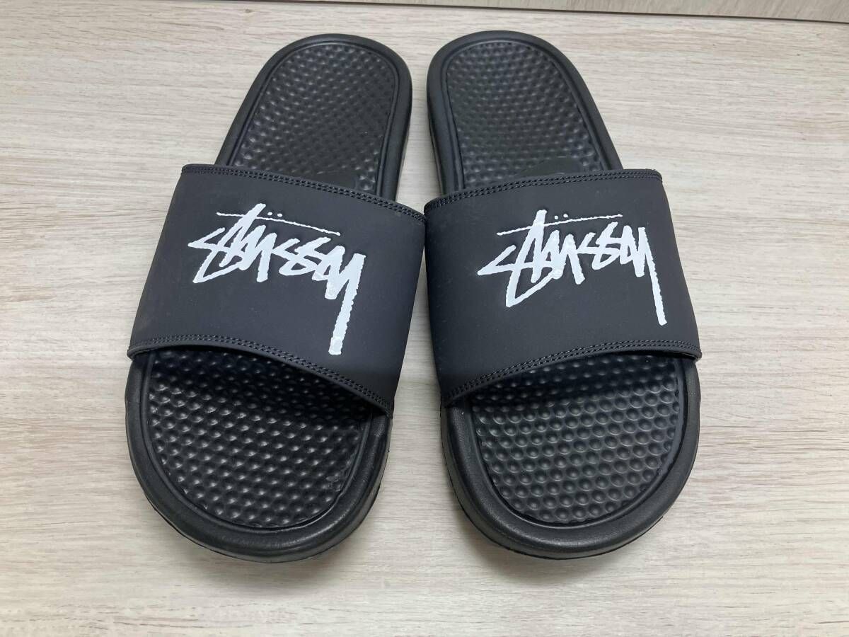 NIKE サンダル BENASSI STUSSY CW 2787 001 ナイキ べナッシ ステューシー 28 cm ブラック