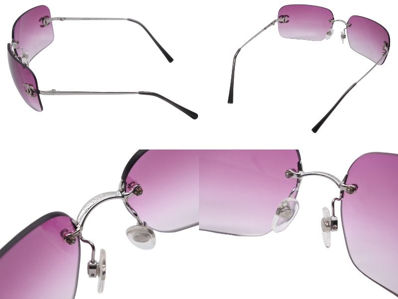 CHANEL シャネル リムレス サングラス 4017-D c.124/89 サイズ62□17