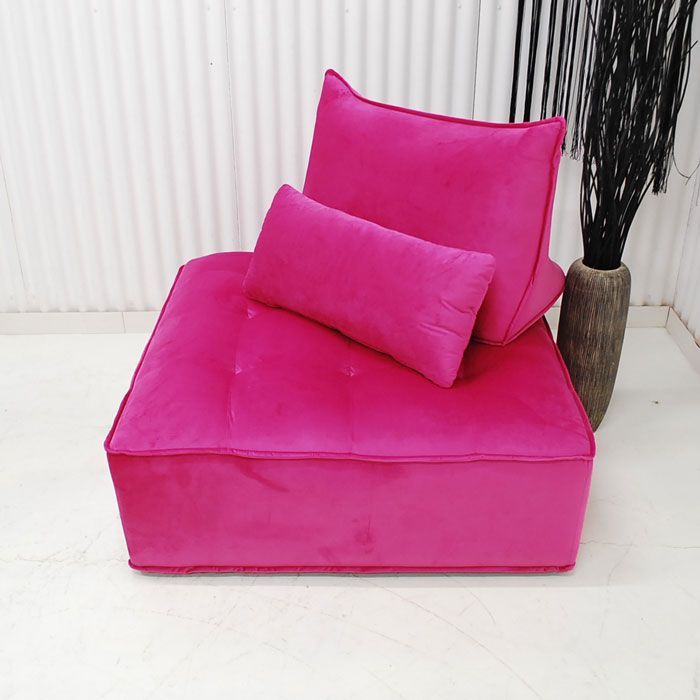 色 現品限り 一部 品 輸入品 アイランドソファー 正方形 100ｃｍ デザイン ピンク系 NO 45