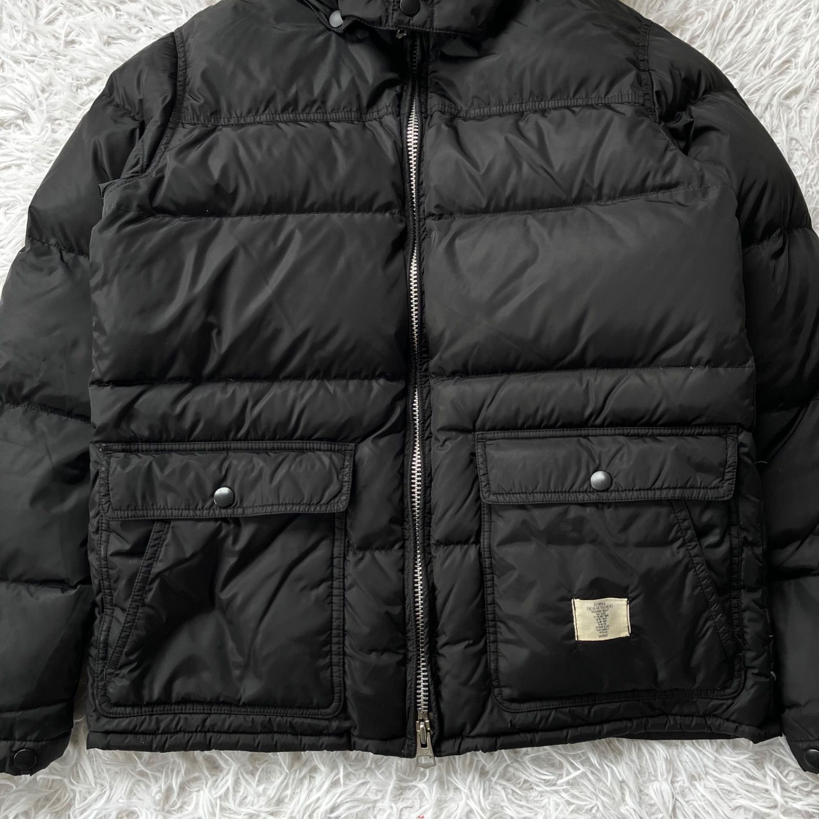 美品 BEDWIN HOODED DOWN JKT ベドウィン ダウンジャケット 黒 古着 
