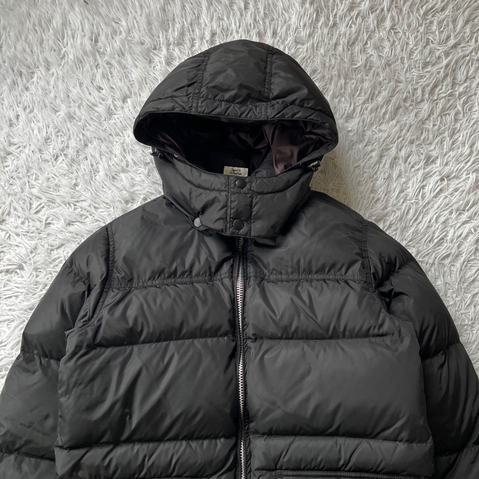 美品 BEDWIN HOODED DOWN JKT ベドウィン ダウンジャケット 黒 古着 