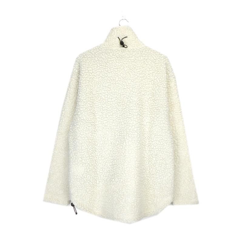 ナパピリ Napapijri × マーティンローズ Martine Rose Emin Wool Fleece ロゴ パッチ ボア フリース ジャケット 45667