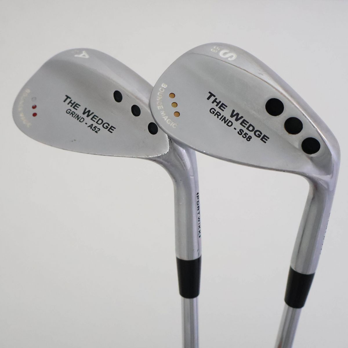 ● AW＆SW 2本セット クリーブランド バウンスマジック THE WEDG GRIND-A 52 S 58 ウェッジ N.S. スチール WEDGE 83494