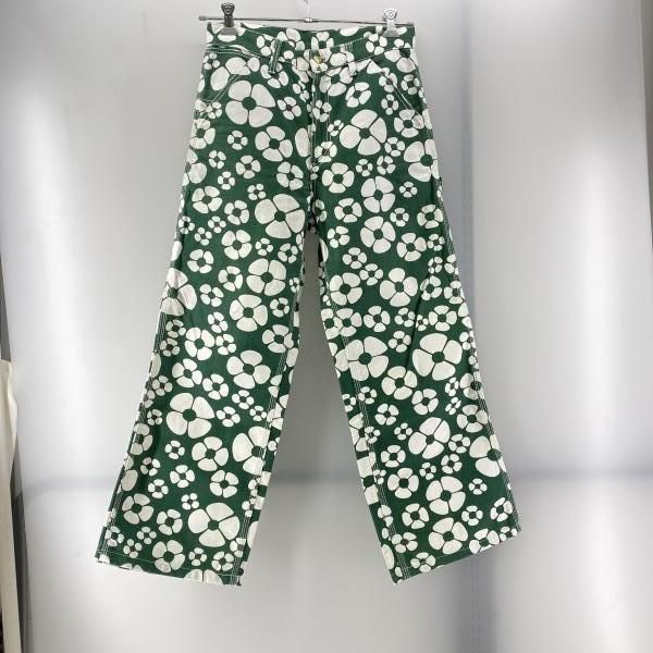 MARNI×Carhartt SINGLE KNEE PANT グリーン S 裾上げ品 I 031293 マルニ×カーハート 24