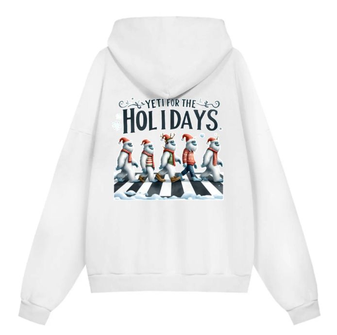 【クリスマス限定】ユキザル パーカー 背面プリント アニマルモチーフ フード付き M-4XLサイズ