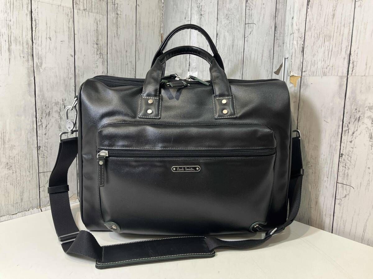 Paul Smith ポールスミス ビジネスバッグ ブラック ショルダーバッグ