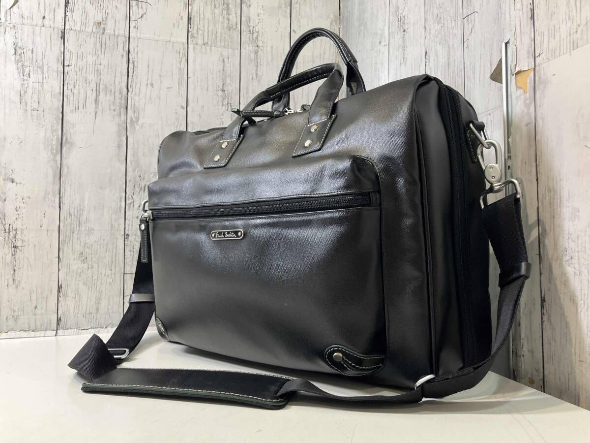 Paul Smith ポールスミス ビジネスバッグ ブラック ショルダーバッグ
