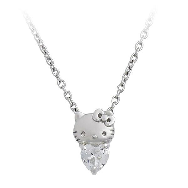 サンリオ ハローキティ シンプルハートネックレス シルバー Sanrio