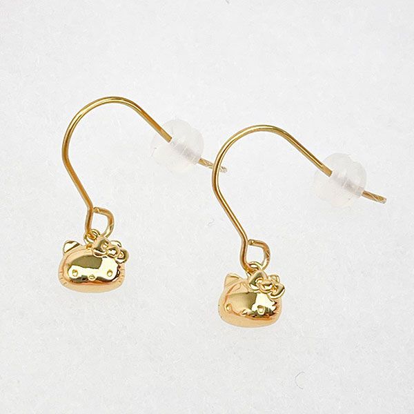サンリオ ハローキティ アレルギーフリーフックピアス イエローゴールド Sanrio