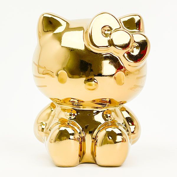 サンリオ ハローキティ 貯金箱 ゴールド sanrio - メルカリ