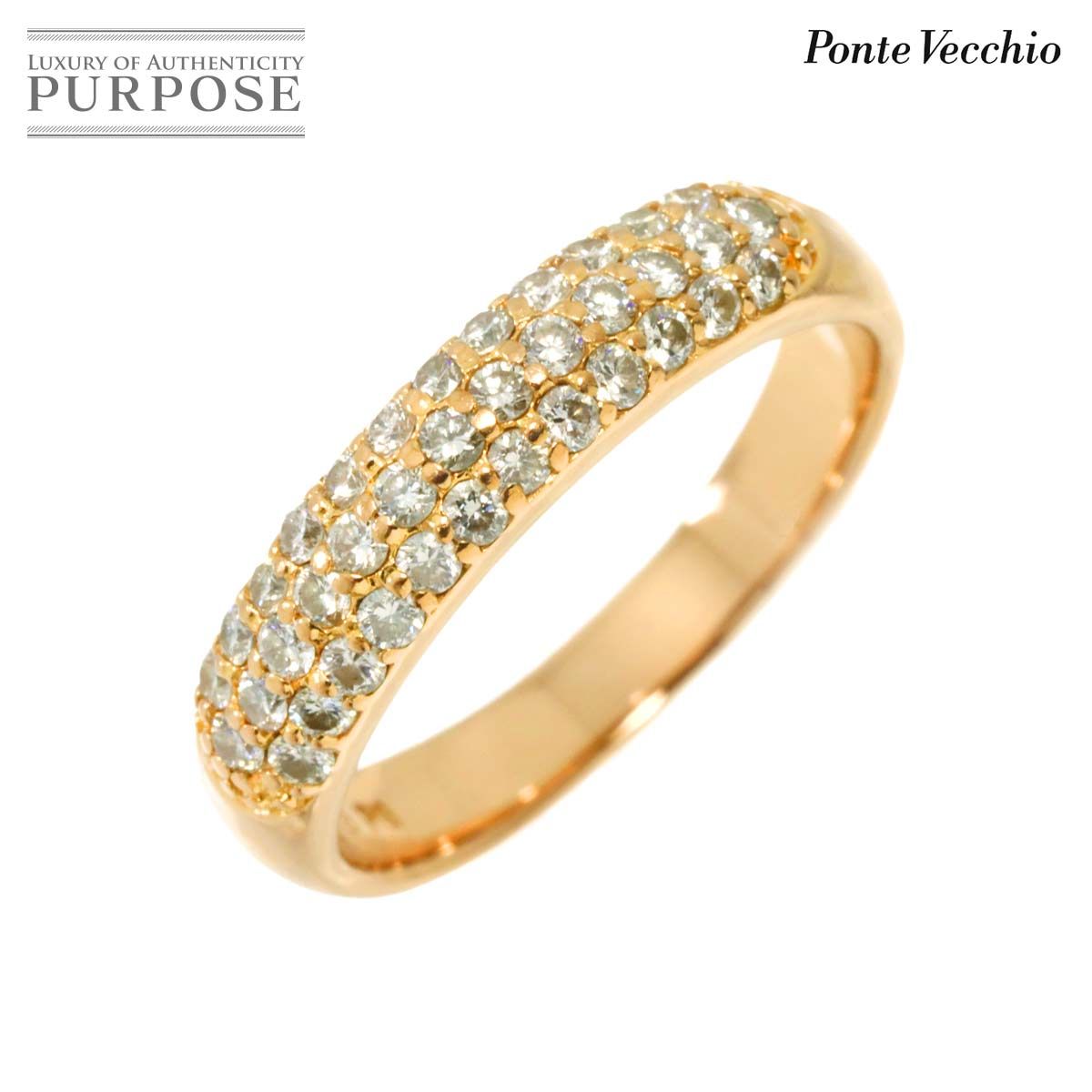 ポンテヴェキオ Ponte Vecchio 8号 リング ダイヤ 0.40ct K18 PG