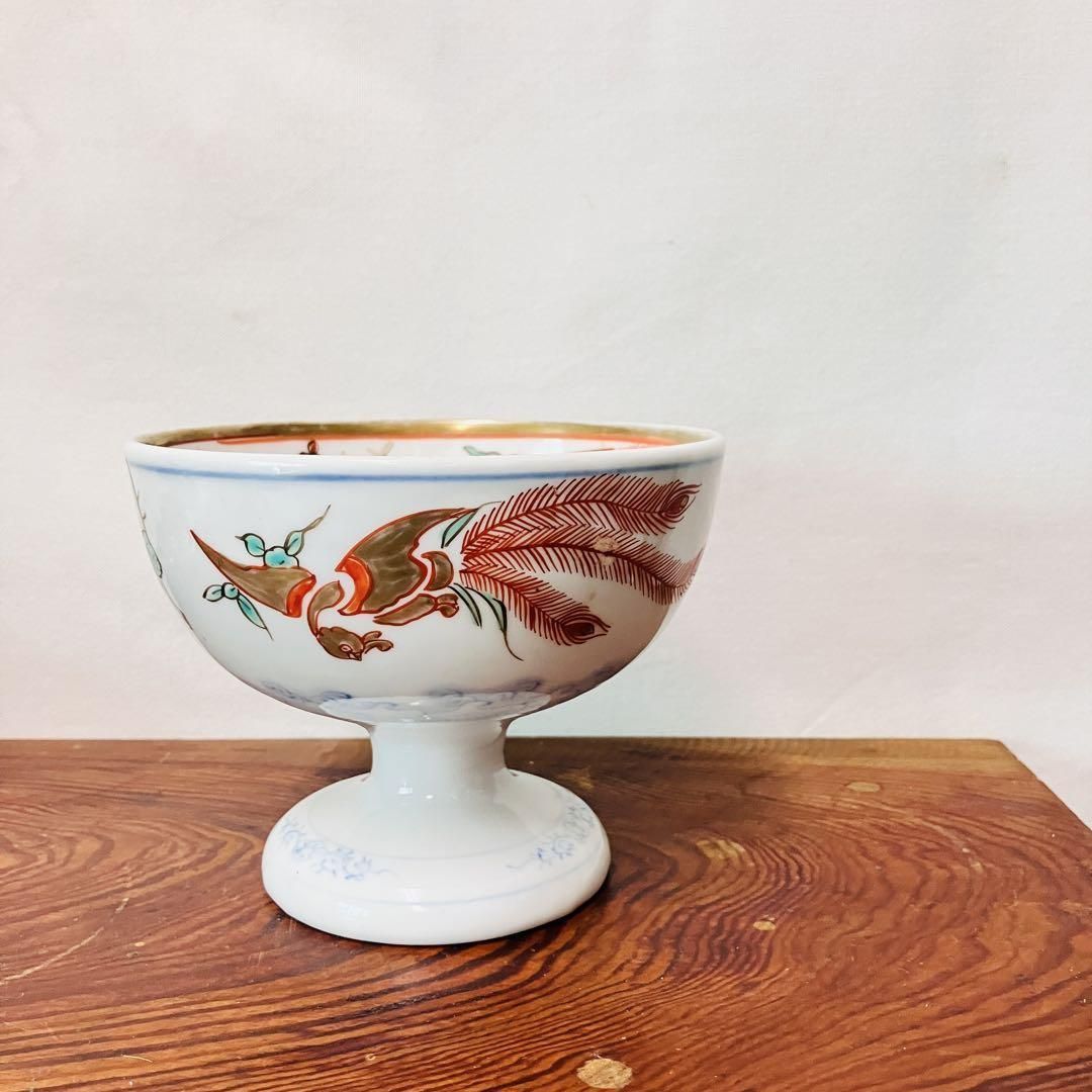 蓋付き壺 鳳凰模様 有田焼 珍品 アンティーク 美術品 手描き 昭和