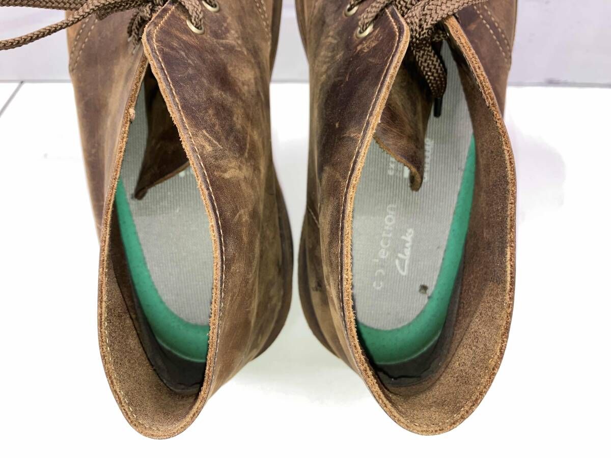  Clarks ブラウン チャッカブーツ 26 5 その他 ブーツ 革靴