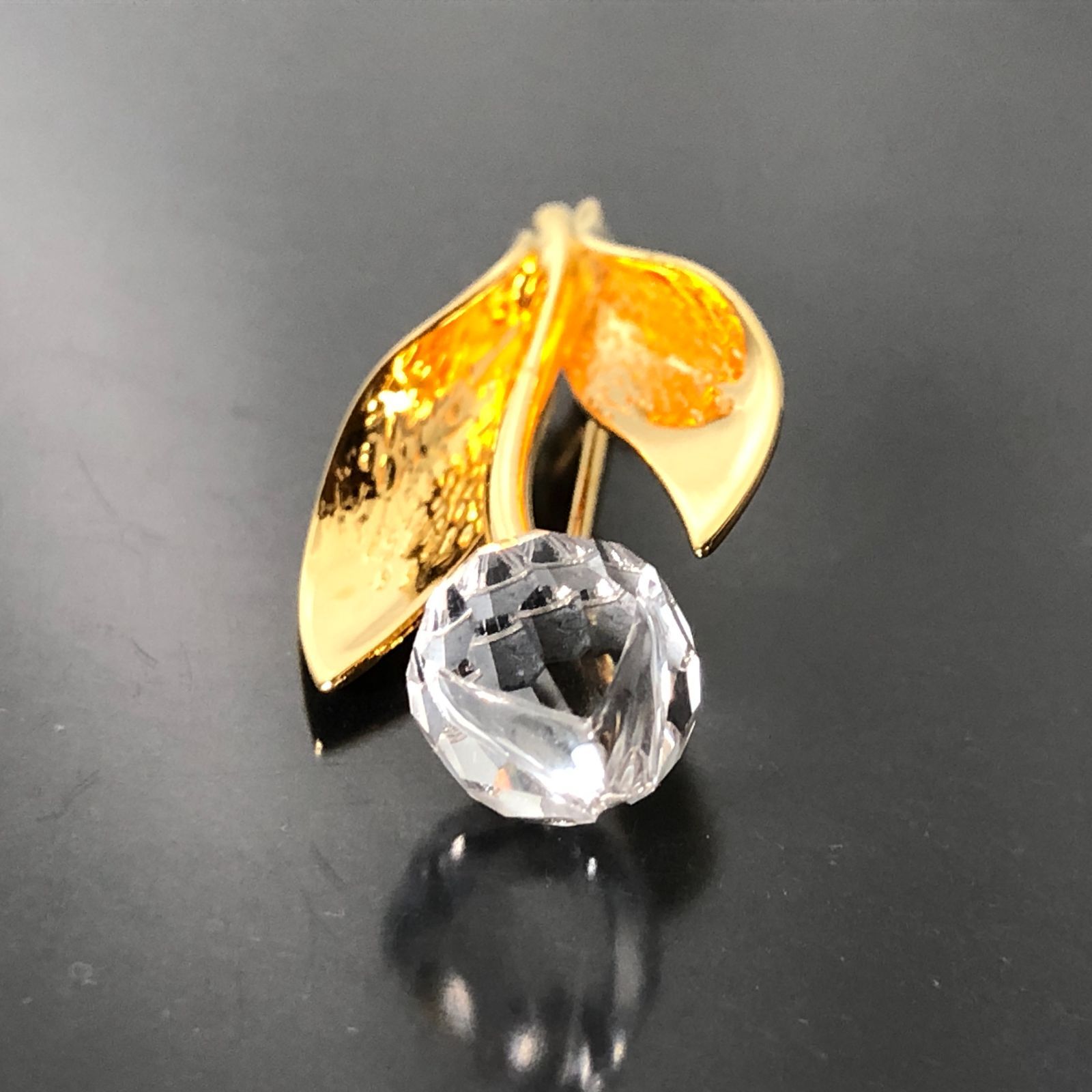 Swarovski スワロフスキー ブローチ チューリップ ゴールドカラー 重量