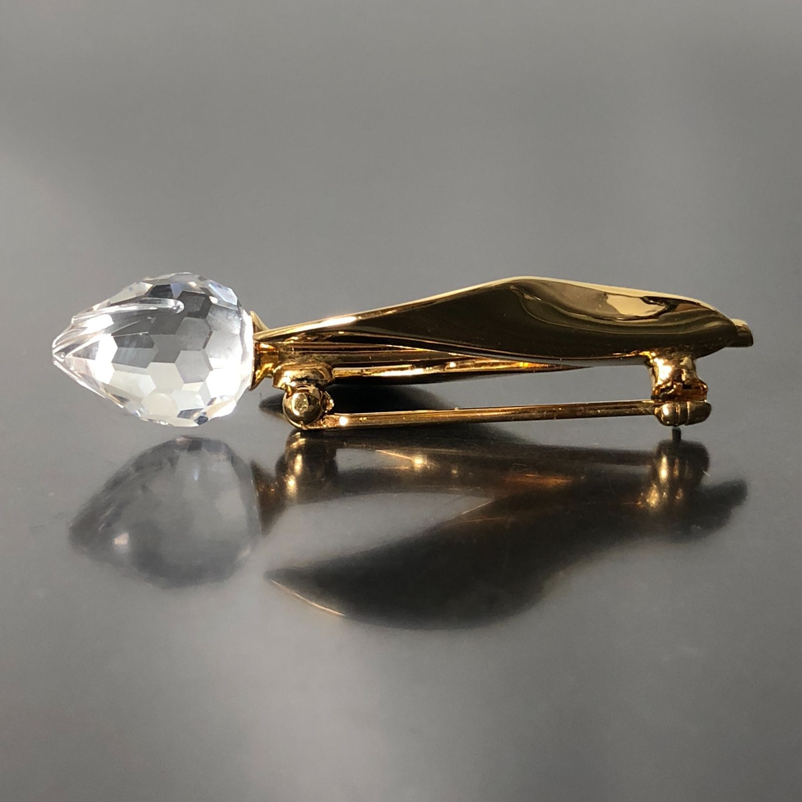 Swarovski スワロフスキー ブローチ チューリップ ゴールドカラー 重量