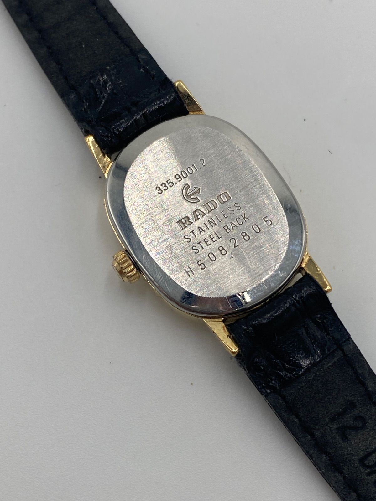 稼動 ラドー シルエット 手巻き ブラック文字盤 レディース腕時計