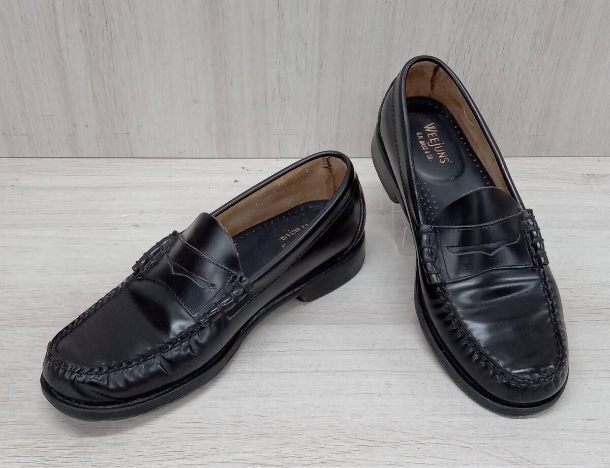 G H BASS WEEJUNS ジーエイチバス ローファー BA 11010 LARSON ペニーローファー ブラック